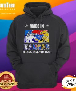 Good Made in Kansas A Long Long Time Ago Hoodie featuring a cozy design and vibrant colors, perfect for casual wear.