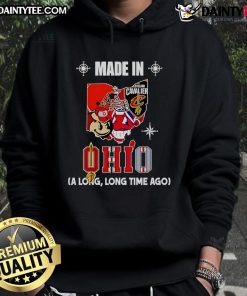 Good Made In Ohio A Long Long Time Ago Hoodie featuring a cozy design and vibrant colors, perfect for casual wear.