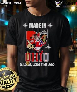 Good Made In Ohio A Long Long Time Ago T-Shirt featuring vintage design and soft fabric, perfect for casual wear.