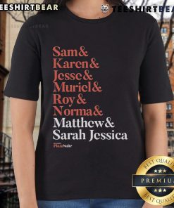 Good Matthew and Plaza Suite tee featuring Sam, Karen, Jesse, Muriel, Roy, and Normal Names for stylish fans.
