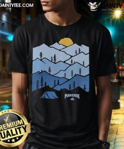 Alt Text: Stylish Good Maverik Twilight Peaks T-Shirt featuring a unique graphic design perfect for outdoor enthusiasts.