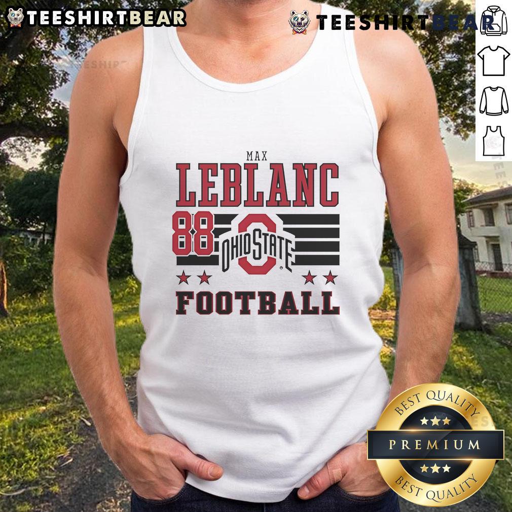 Good Max Leblanc Ohio State Buckeyes Football 88 Tank Top Good Max LeBlanc Ohio State Buckeyes Football 88 tank top featuring vibrant team colors and logo for fans.