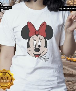 Alt Text: Good Minnie Mouse Disney big face ladies tee featuring a vibrant design of Minnie Mouse for stylish Disney fans.