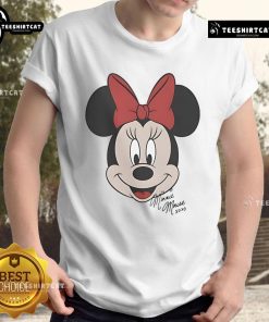 Alt Text: Good Minnie Mouse Disney Big Face T-Shirt featuring a vibrant Minnie design perfect for Disney fans.