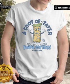 Good MLB x Flavortown Tampa Bay Rays A Foot of Tater T-Shirt featuring bold graphics and vibrant colors for fans.