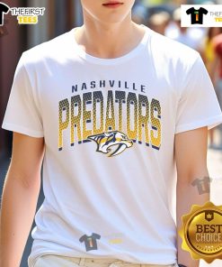 Good Nashville Predators Goal Scorer T-Shirt featuring team colors and logo, perfect for fans and game days.