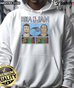 Good NBA Jam hoodie featuring Magic Wagner and Banchero graphics, perfect for basketball fans and style enthusiasts.