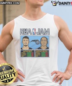 Good NBA Jam Magic Wagner and Banchero tank top featuring vibrant graphics and sporty design, perfect for fans.