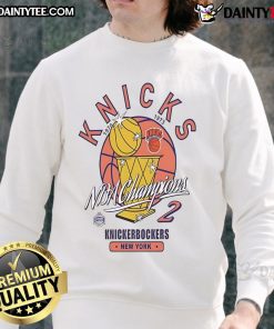1970-1973 New York Knicks NBA Champions sweatshirt showcasing vintage team pride and memorabilia.