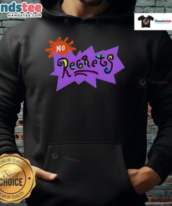 Good No Regrets Scribble Hoodie in vibrant colors, featuring a unique scribble design for a casual, stylish look.