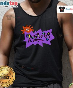 Good No Regrets Scribble Tank Top in a vibrant design, perfect for casual wear and expressing a carefree attitude.