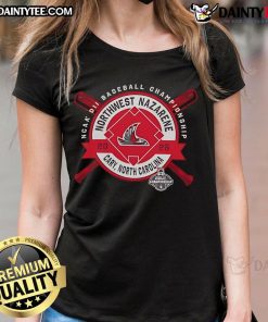 Good Northwest Nazarene NCAA DII Baseball Championship 2025 Ladies Tee in Cary, North Carolina, perfect for fans and players.