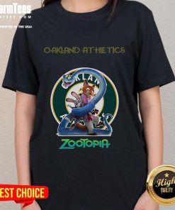 Good Oakland Athletics Zootopia 2 Ladies Tee featuring vibrant graphics and comfortable fit for fans of all ages.