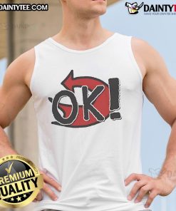 Alt Text: Good Ok Back To The Video tank top featuring a trendy graphic design on a stylish casual wear background.