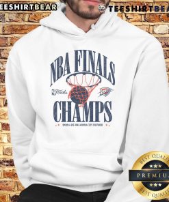 Good Oklahoma City Thunder 2025 NBA Finals Champions Fade Away Retro Hoodie showcasing team pride and vintage style.