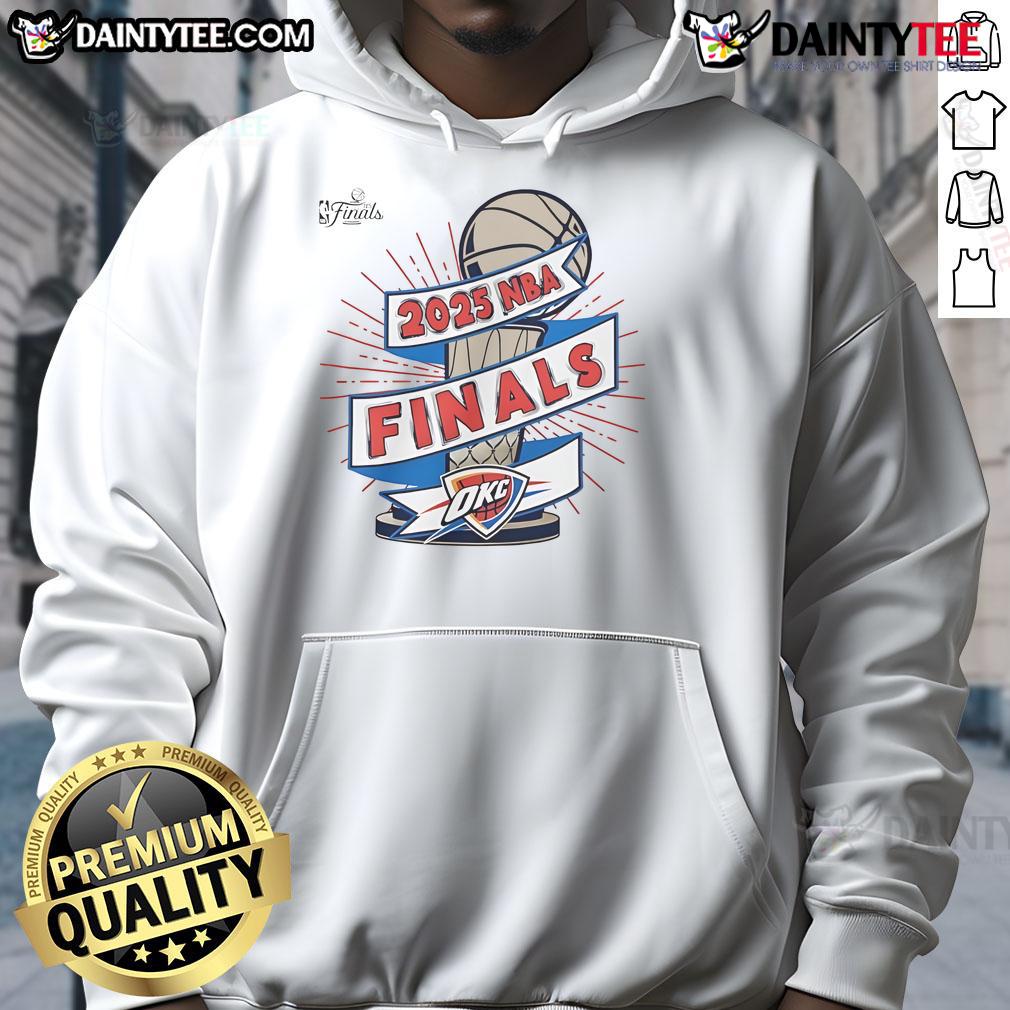 Good Oklahoma City Thunder Stadium 2025 Nba Finals Clutch Hoodie 2025 NBA Finals clutch hoodie featuring Oklahoma City Thunder logo, perfect for fans at the stadium or watching at home.