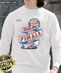 Good Oklahoma City Thunder Stadium 2025 NBA Finals Clutch Sweatshirt showcasing team spirit and championship pride.
