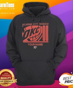 Good Oklahoma City Thunder Winner Basketball 2025 NBA Finals Champions hoodie with personalized name design.