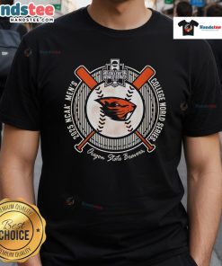 Good Oregon State Beavers College World Series 2025 Baseball NCAA T-Shirt featuring bold team graphics and vibrant colors.