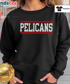 Good Pelicans Horizontal Lines Sweatshirt featuring a modern design with vibrant colors and a comfortable fit.