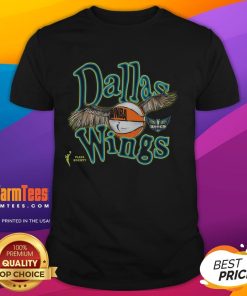 Good Playa Society Dallas Wings Sketch T-Shirt featuring a stylish design celebrating the Dallas Wings basketball team.