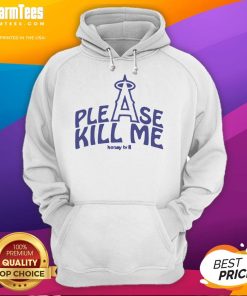 Los Angeles Angels hoodie featuring 'Good Please Kill Me' design, perfect for fans of MLB merchandise and streetwear style.