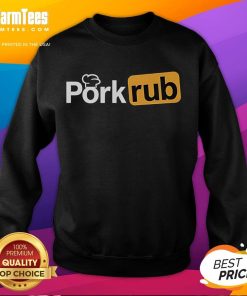 Cozy Good Pork Rub sweatshirt featuring a fun graphic, perfect for BBQ lovers and cooking enthusiasts.