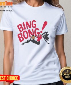 Alt Text: Good Portland Trail Blazers Bing Bong Girl ladies tee featuring vibrant graphics and comfortable fit for fans.