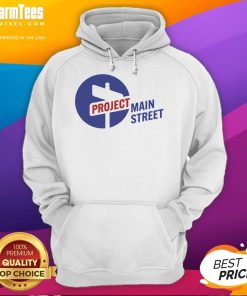Good Project Main Street Hoodie in navy blue, showcasing a stylish design perfect for casual wear.