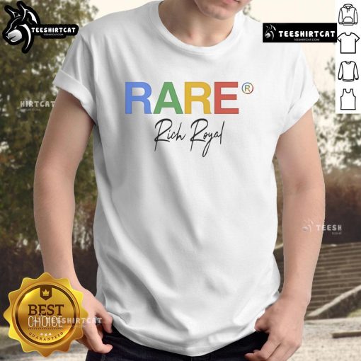 Good Rare Rich Royal T-Shirt featuring a bold design, perfect for stylish casual wear and unique fashion statements.