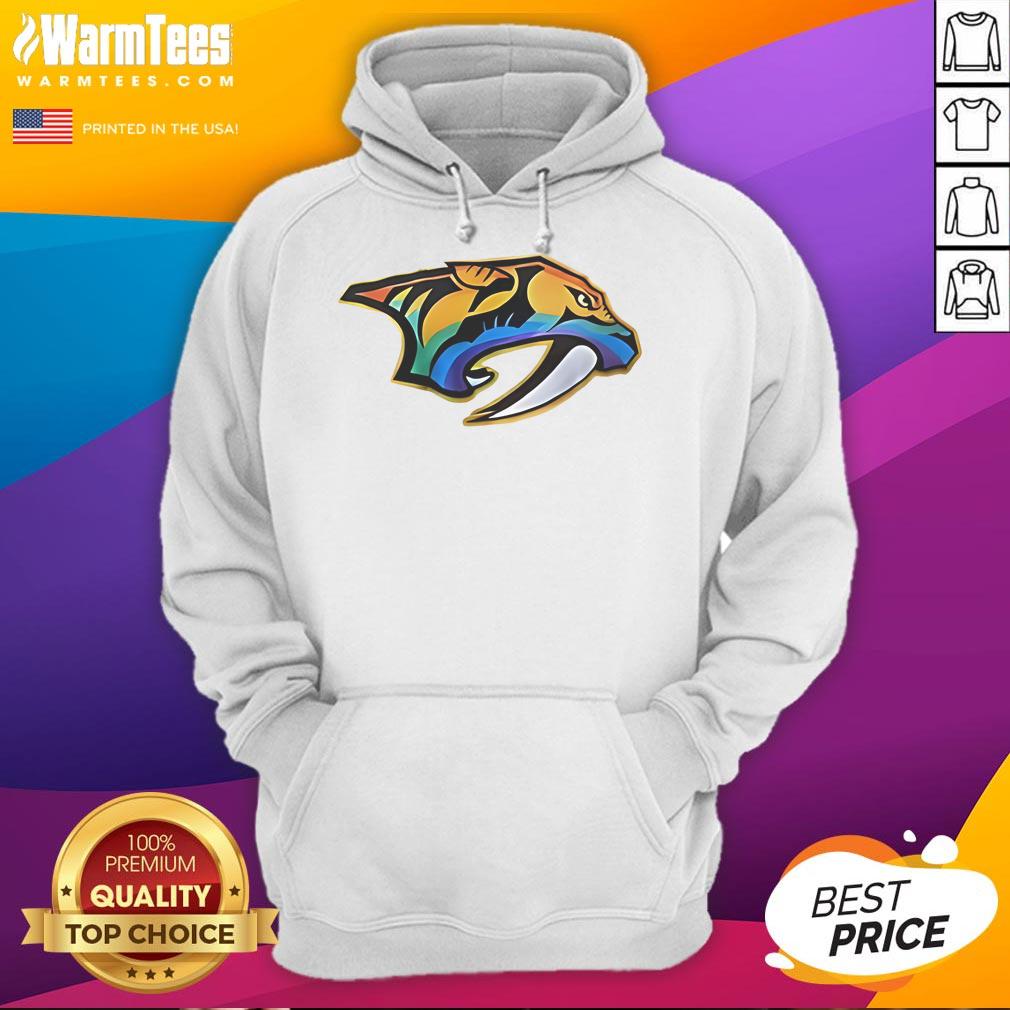 Good Roman Josi Wearing Nashville Predators Happy Pride Month 2025 Logo Hoodie Alt Text: Good Roman Josi wearing a Nashville Predators Happy Pride Month 2025 logo hoodie, showcasing team spirit and inclusivity.