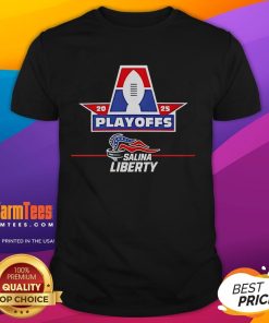 Good Salina Liberty Playoffs 2025 logo T-shirt featuring vibrant team colors and bold graphic design for fans.