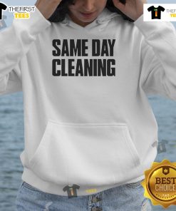 Alt Text: Good Sammy Virji Same Day Cleaning Hoodie in vibrant colors, showcasing a modern design for cleaning professionals.