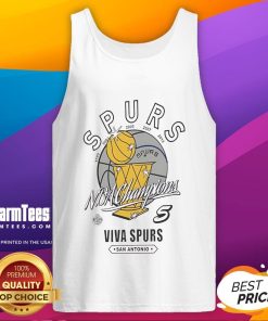 Good San Antonio Spurs NBA Champions Viva Spurs 1999-2014 tank top showcasing team pride and championship history.