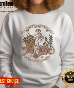 Good Short Stack Maybe There's No Heaven sweatshirt featuring a stylish graphic design on a cozy pullover for casual wear.