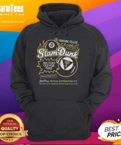 Good Slam Dunk Festival scene with fortune teller, showcasing 8 Ball hoodie at Hatfield Temple Newsam, Leeds.