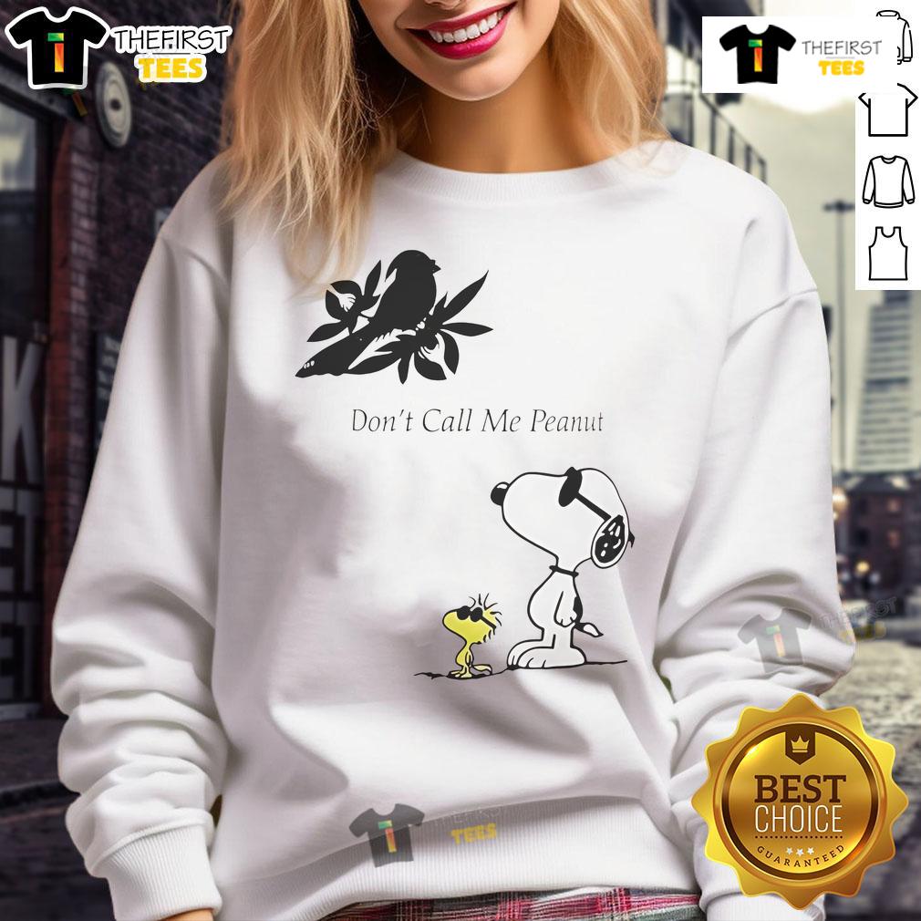 Good Snoopy Don'T Call Me Peanut Sweatshirt Good Snoopy Don't Call Me Peanut sweatshirt featuring a playful Snoopy graphic, perfect for casual wear and fans.