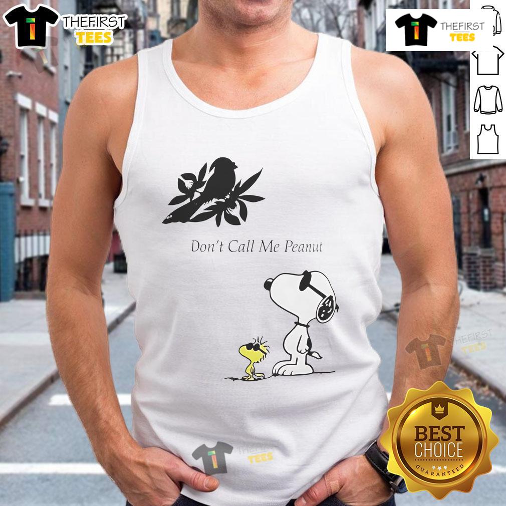 Good Snoopy Don'T Call Me Peanut Tank Top Good Snoopy Don't Call Me Peanut tank top featuring Snoopy graphic, perfect for casual summer style and Peanuts fans.
