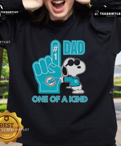 Unique Good Snoopy Miami Dolphins sweatshirt for dads, featuring a playful design perfect for fans and casual wear.