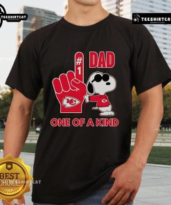 Good Snoopy Tampa Bay Buccaneers Dad One Of A Kind T-Shirt featuring Snoopy in Bucs gear, perfect gift for football fans.