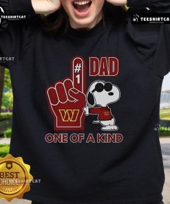 Good Snoopy Washington Commanders 1 DAD sweatshirt featuring a unique design for fans and fathers.