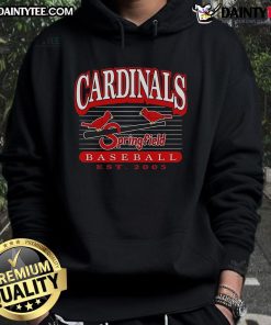 Good Springfield Cardinals Baseball Est 2005 Hoodie featuring team logo and vibrant colors for fans and players.