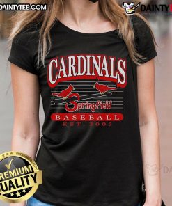 Good Springfield Cardinals Baseball Est 2005 Ladies Tee featuring vibrant team colors and logo, perfect for fans.