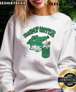 Good Swamp Water 110 Proof green chartreuse sweatshirt, perfect for stylish comfort and outdoor adventures.
