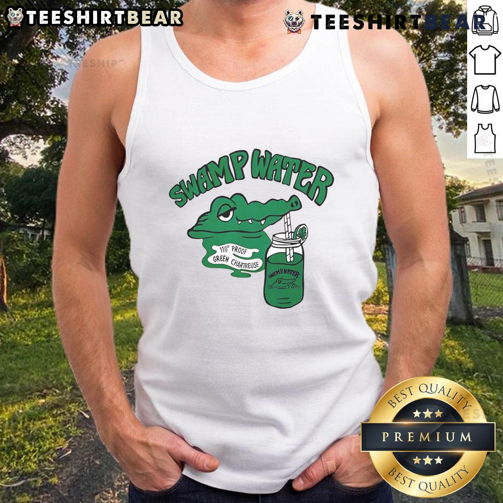 Good Swamp Water 110 Proof Green Chartreuse Tank Top Good Swamp Water 110 Proof Green Chartreuse Tank Top showcasing vibrant green color and stylish design for summer wear.