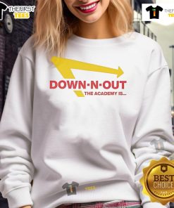 Alt Text: Good The Academy Is Down N Out Sweatshirt featuring stylish design and comfortable fit for casual wear.