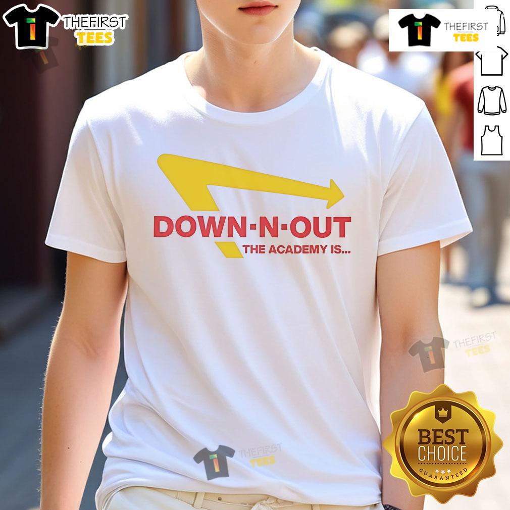 Good The Academy Is… Down N Out T Shirt Alt Text: Good The Academy Is Down-N-Out T-Shirt featuring bold graphics and a casual style for music fans.