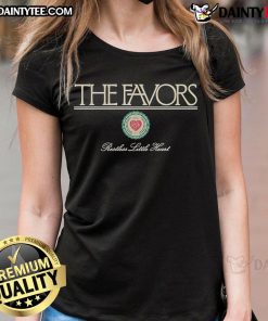 Alt Text: Good-The-Favors Restless Little Heart Ladies Tee featuring a stylish design for casual wear and vibrant colors.