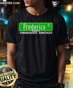 Alt Text: Good The Frederica Street Owensboro Kentucky T-Shirt featuring vibrant design and local pride for Owensboro fans.