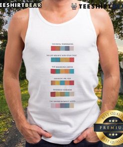 Good The Royal Tenenbaums The Life Aquatic With Steve Zissou tank top featuring iconic film graphics and colors.